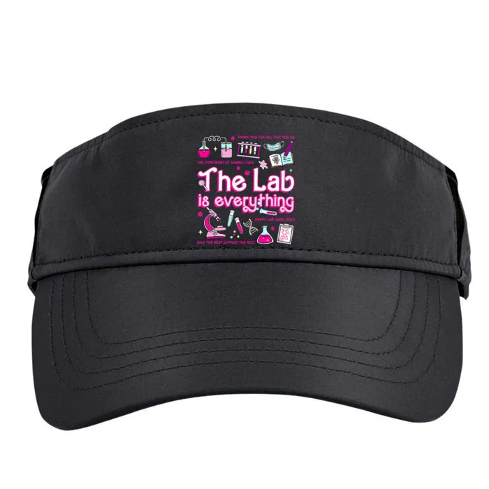 Retro Pink Funny Lab Is Everything Happy Lab Week 2024 Adult Drive Performance Visor