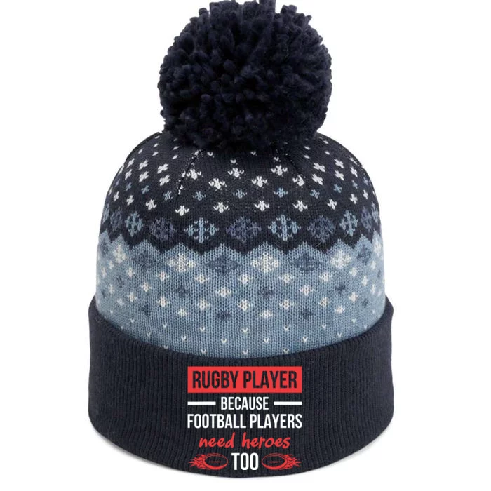 Rugby Players Football Players Need Heroes Too Rugby The Baniff Cuffed Pom Beanie