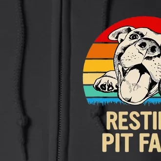 Resting Pit Face Full Zip Hoodie