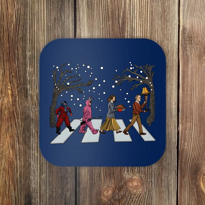 Ralphie Parker Family Passing Road Christmas Holiday Coaster