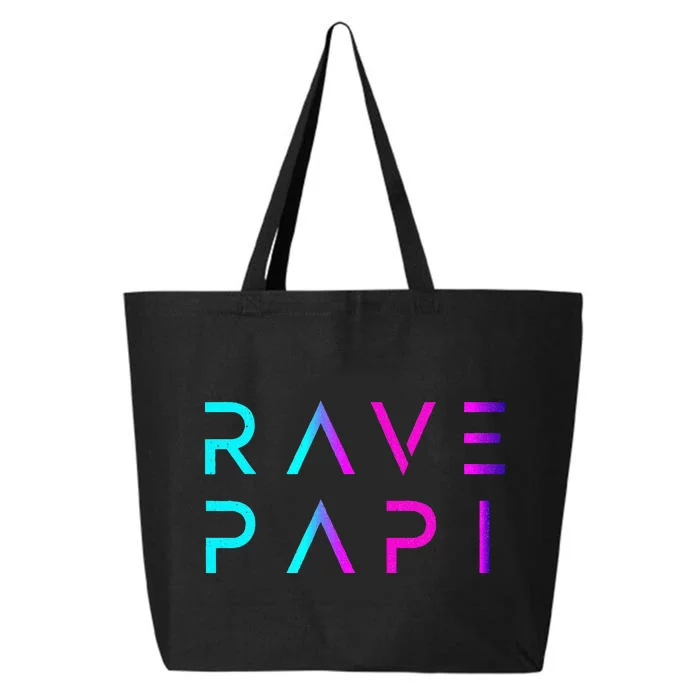 Rave Papiedm Festival Raver Daddy Fathers Groovy Cool 25L Jumbo Tote