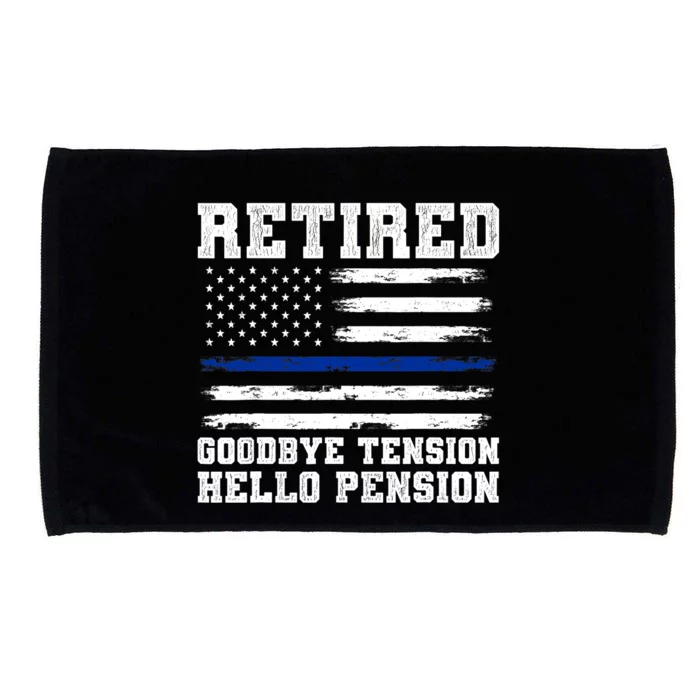 Retired Policeman Funny Sheriff Retirement Gift Police Microfiber Hand Towel