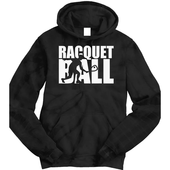 Racquetball Player Funny Racquetball Practice Session Tie Dye Hoodie