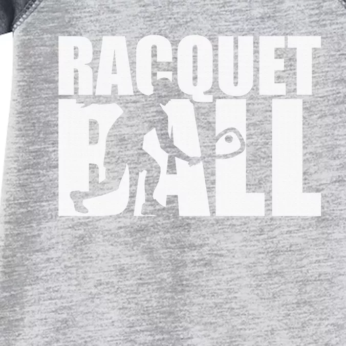 Racquetball Player Funny Racquetball Practice Session Infant Baby Jersey Bodysuit