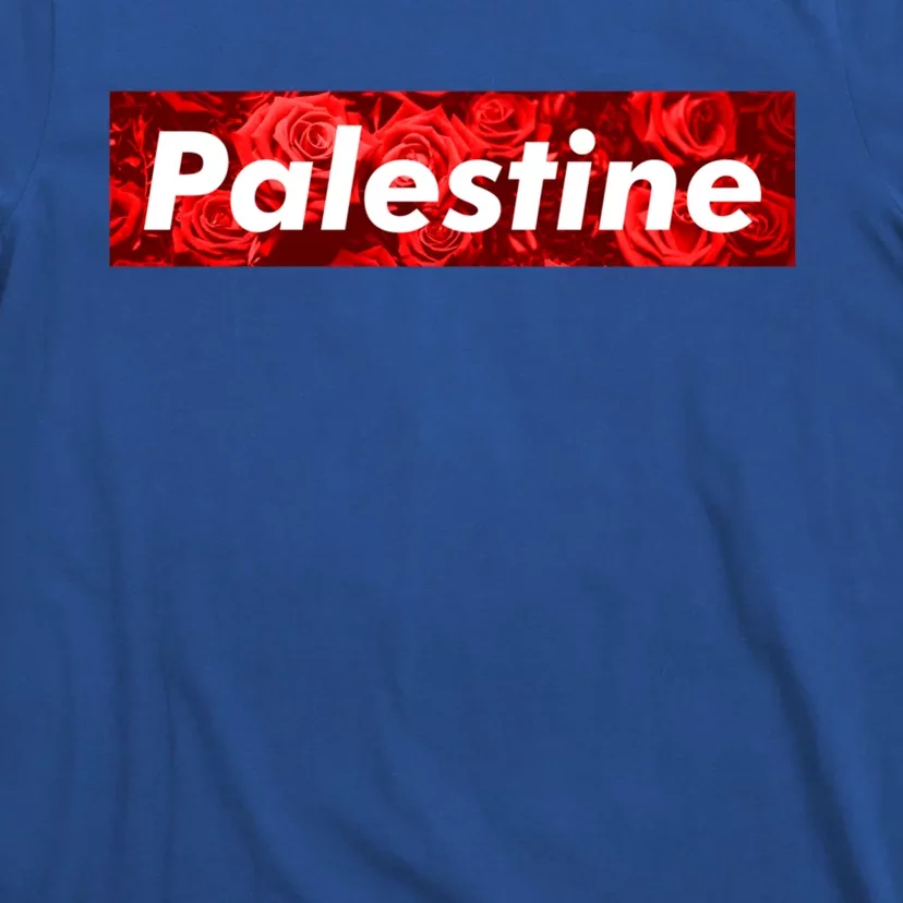 Red Palestine Free Palestine Free Gaza Flag Arabic Funny Gift T-Shirt