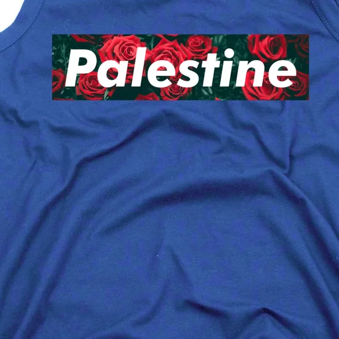 Red Palestine Free Palestine Free Gaza Palestine Flag Arabic Great Gift Tank Top