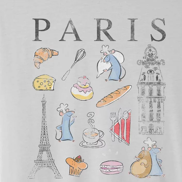 Ratatouille Paris Food & Places Collage ChromaSoft Performance T-Shirt