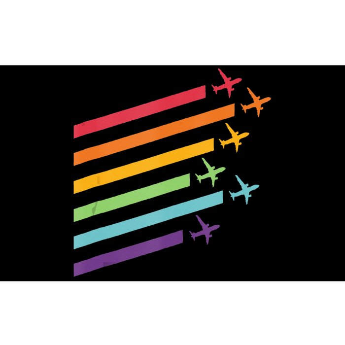 Rainbow Pride Flight Attendant Pilot LGBTQ Bumper Sticker