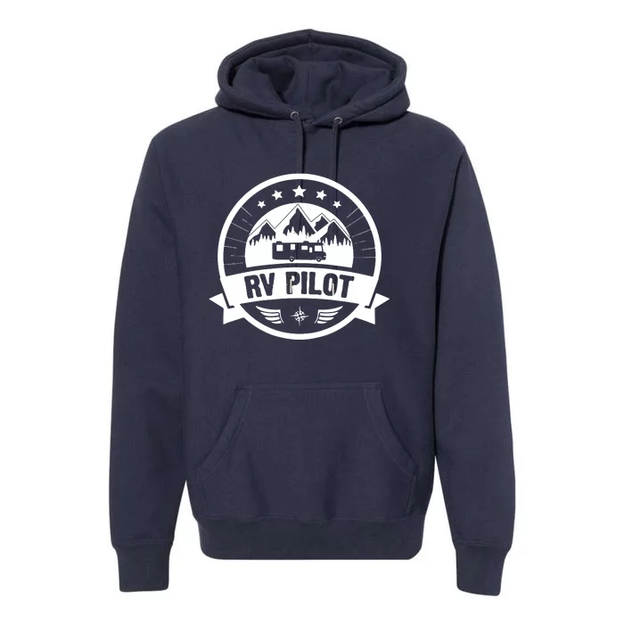 RV Pilot Funny Motorhome RV Travel For Men Premium Hoodie