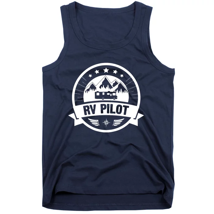 RV Pilot Funny Motorhome RV Travel For Men Tank Top