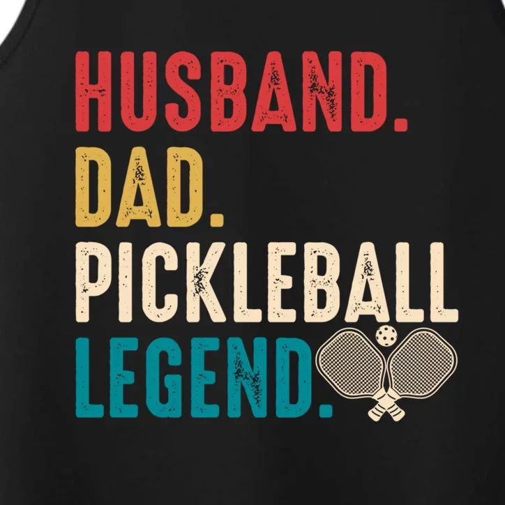 Retro Pickleball For Husband Dad Pickleball Player Great Gift Performance Tank