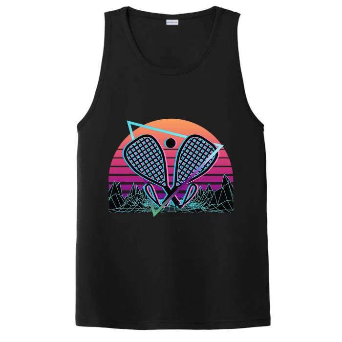 Racquetball Player Funny Racquetball Crew Racquet Sport Performance Tank