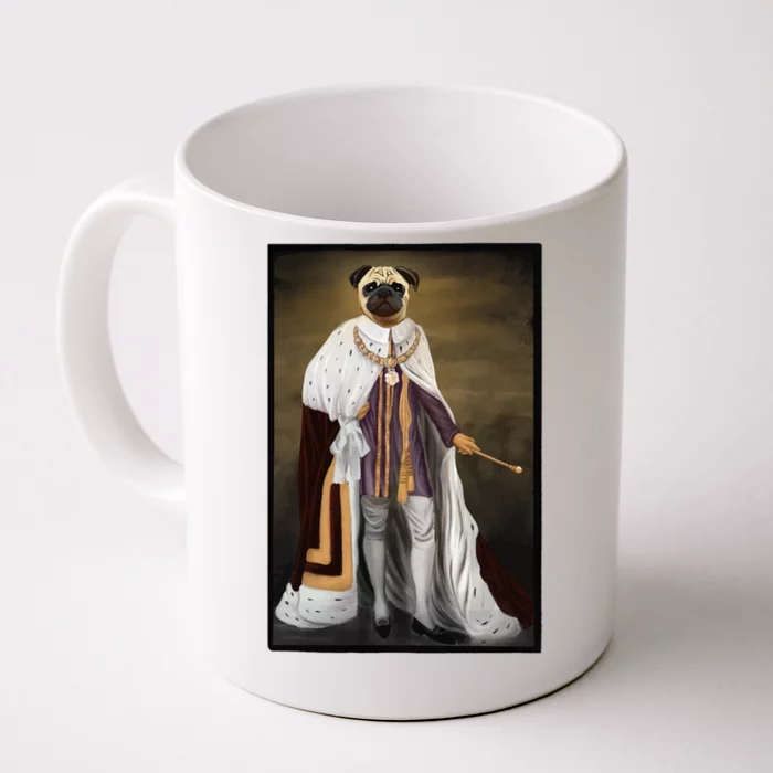 Royalty Pug Funny Front & Back Coffee Mug