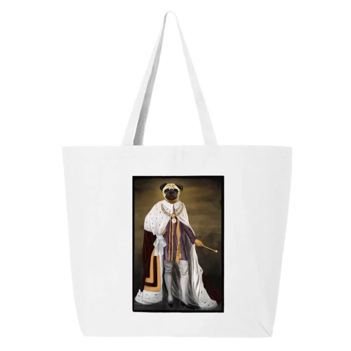 Royalty Pug Funny 25L Jumbo Tote