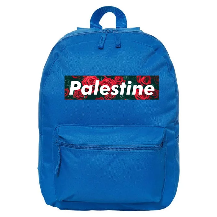 Red Palestine Free Palestine Free Gaza Palestine Flag Arabic Cool Gift 16 in Basic Backpack