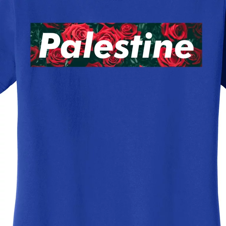 Red Palestine Free Palestine Free Gaza Palestine Flag Arabic Cool Gift Women's T-Shirt