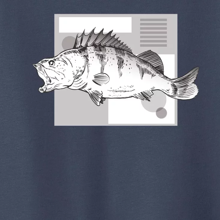 River Perch Fish Sketch Toddler T-Shirt