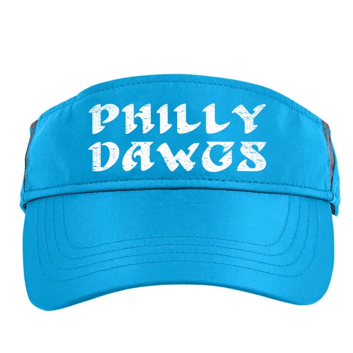 Retro Philadelphia Football Distressed Adult Drive Performance Visor