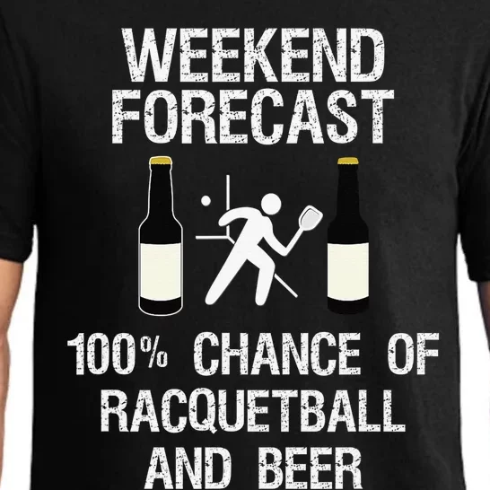 Racquetball Player Funny Racquet Ball Sports Beer Drinker Pajama Set