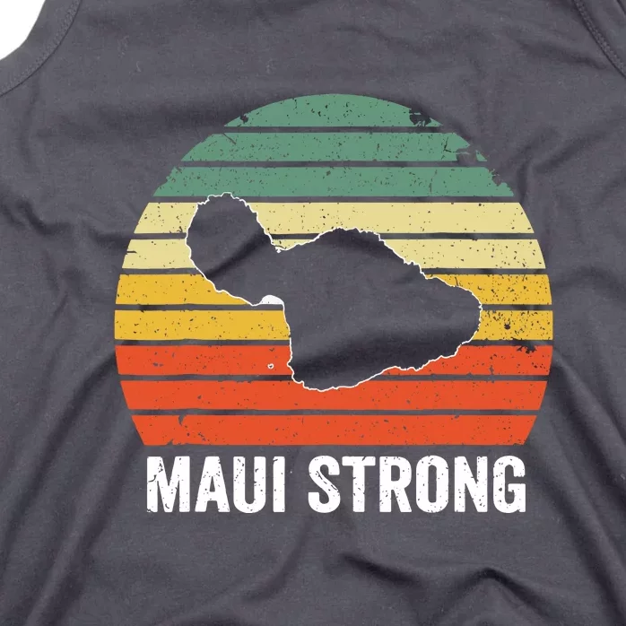 Retro Pray For Maui Hawaii Strong Gift Wildfire Lahaina Tank Top