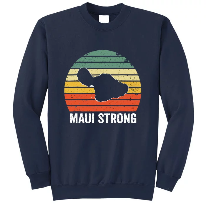 Retro Pray For Maui Hawaii Strong Gift Wildfire Lahaina Sweatshirt