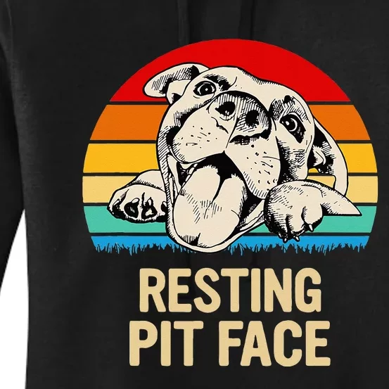 Resting Pit Face Women's Pullover Hoodie