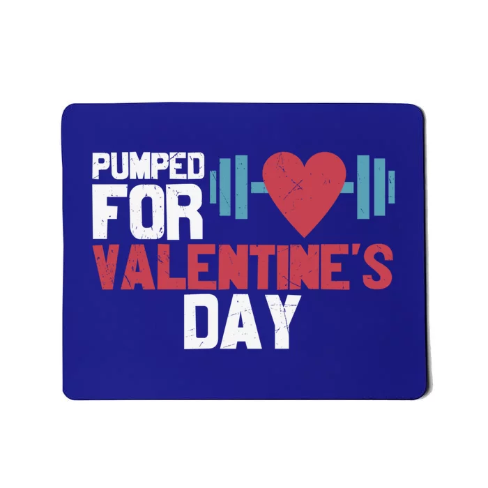 Retro Pumped For Funny Valentines Day Gym Workout Fitness Meaningful Gift Mousepad