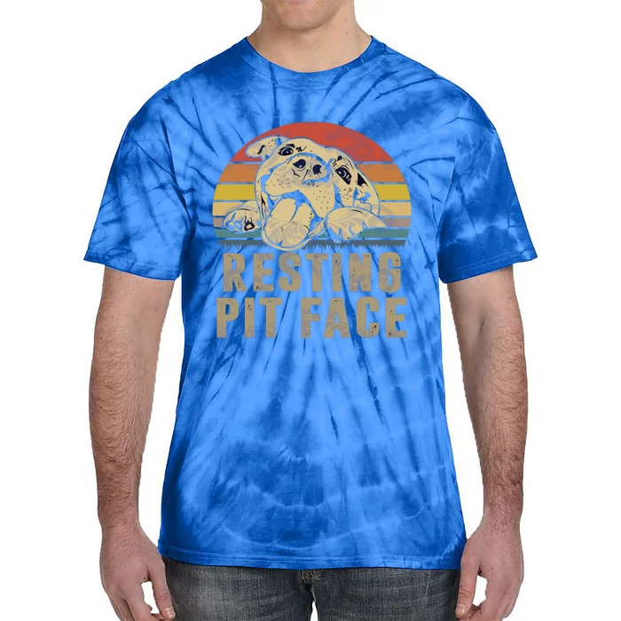 Resting Pit Face Gift Tie-Dye T-Shirt