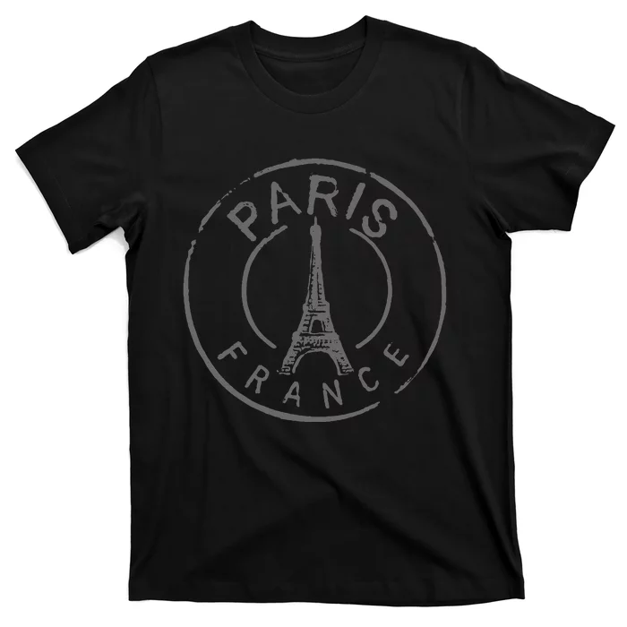 Retro Paris France Eiffel Tower Love T-Shirt