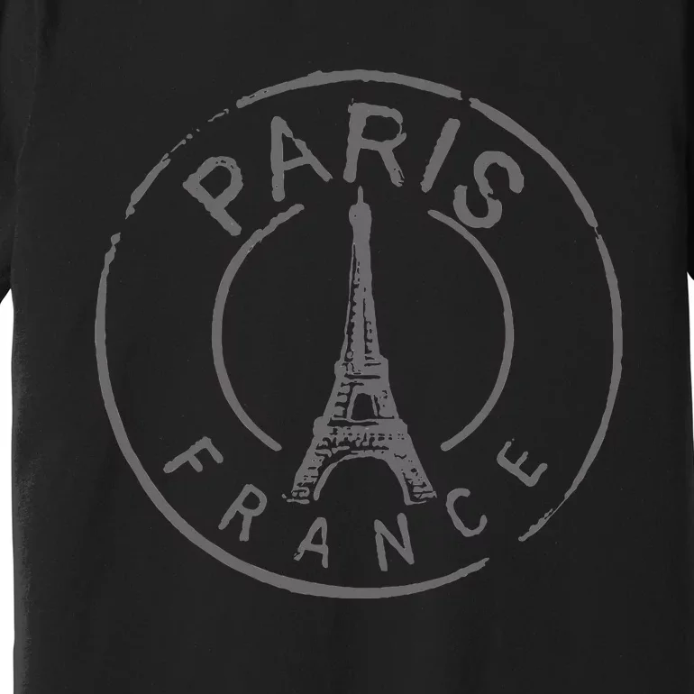 Retro Paris France Eiffel Tower Love Premium T-Shirt