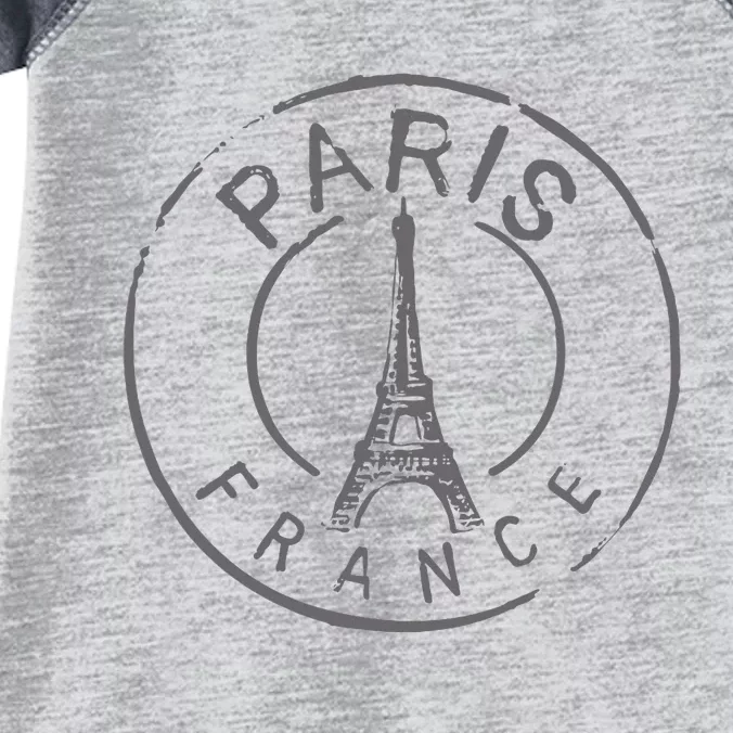 Retro Paris France Eiffel Tower Love Infant Baby Jersey Bodysuit