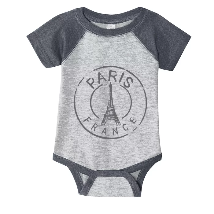 Retro Paris France Eiffel Tower Love Infant Baby Jersey Bodysuit