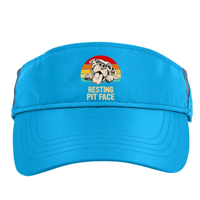 Resting Pit Face Adult Drive Performance Visor