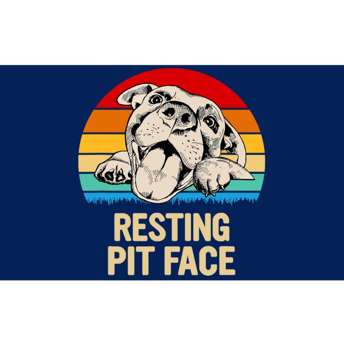 Resting Pit Face Bumper Sticker