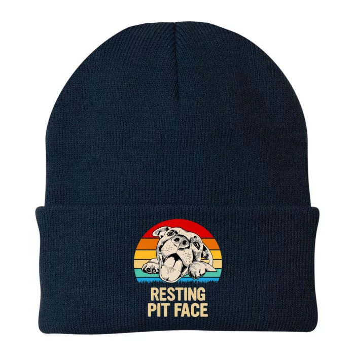 Resting Pit Face Knit Cap Winter Beanie