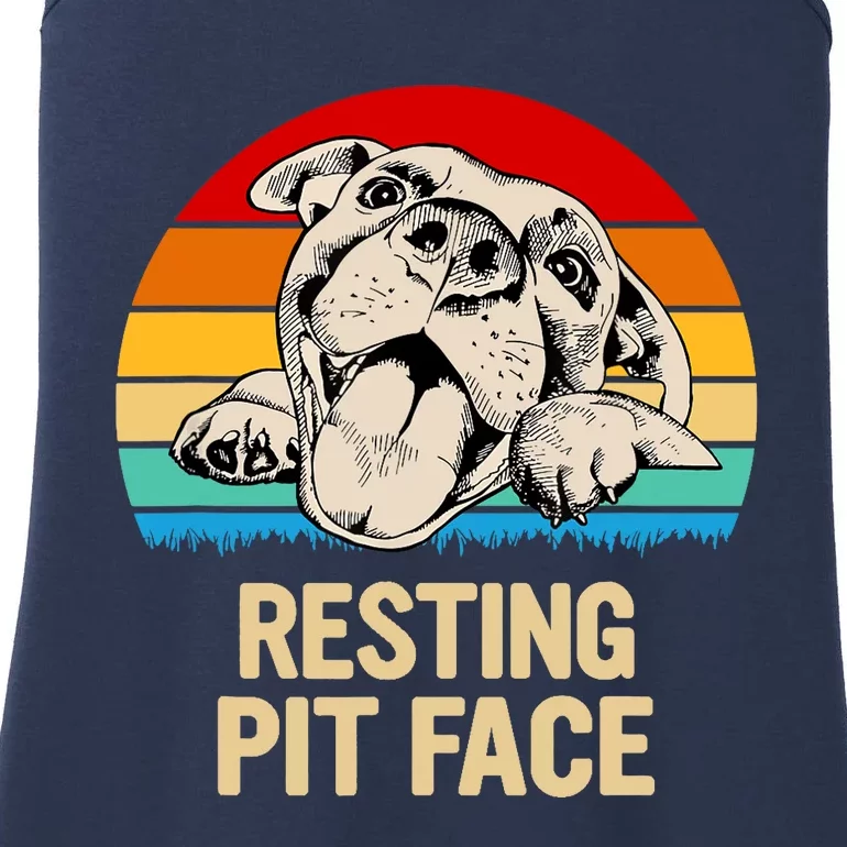 Resting Pit Face Ladies Essential Tank