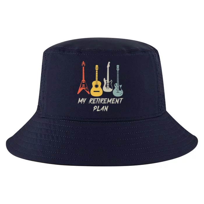 Retirement Plan For Guitar Players Retired Grandpa Dad Cool Comfort Performance Bucket Hat