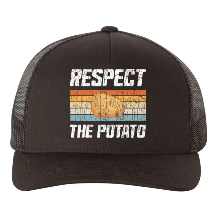 Respect Potato Funny Potatoes Vegetables Chips Eater Graphic Yupoong Adult 5-Panel Trucker Hat