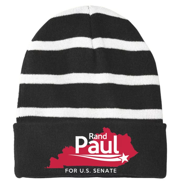 Rand Paul For Senate Campaign Kentucky Striped Beanie with Solid Band