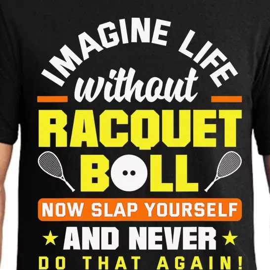 Racquetball Player Funny Racquetball Crew Racquet Sport Pajama Set