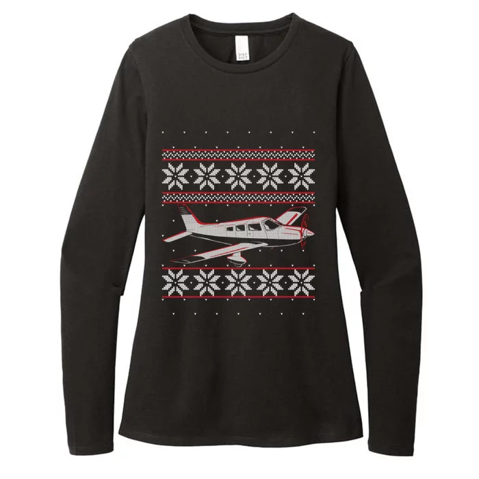 Rc Plane Flying Sports Pilot Ugly Christmas Sweater Style Gift Womens CVC Long Sleeve Shirt