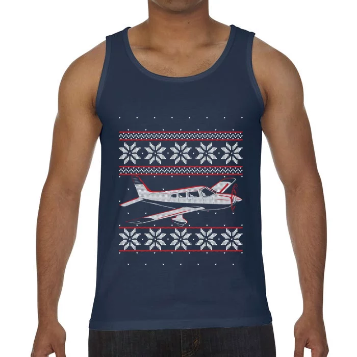 Rc Plane Flying Sports Pilot Ugly Christmas Sweater Style Gift Comfort Colors® Tank Top