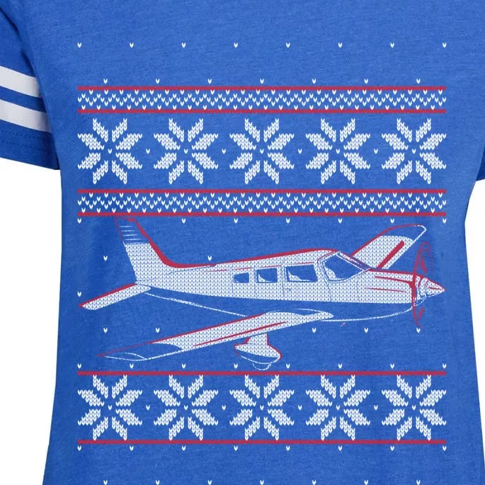 Rc Plane Flying Sports Pilot Ugly Christmas Sweater Style Gift Enza Ladies Jersey Football T-Shirt