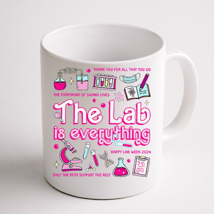 Retro Pink Funny Lab Is Everything Happy Lab Week 2024 Front & Back Coffee Mug