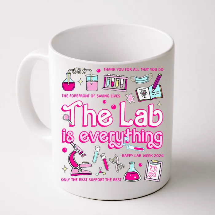 Retro Pink Funny Lab Is Everything Happy Lab Week 2024 Front & Back Coffee Mug