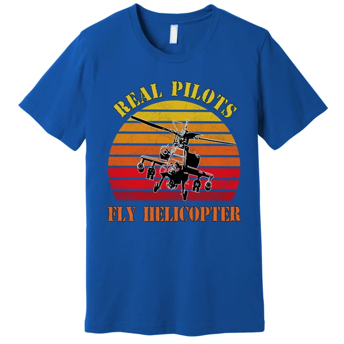 Real Pilots Fly Helicopter Air Force Academy Proud Usafa Mom Gift Premium T-Shirt