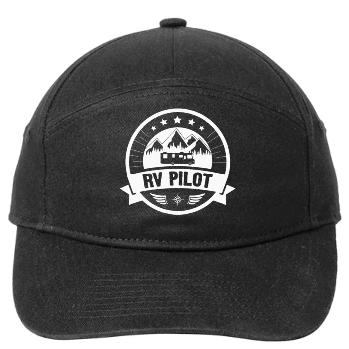 RV Pilot Funny Motorhome RV Travel 7-Panel Snapback Hat