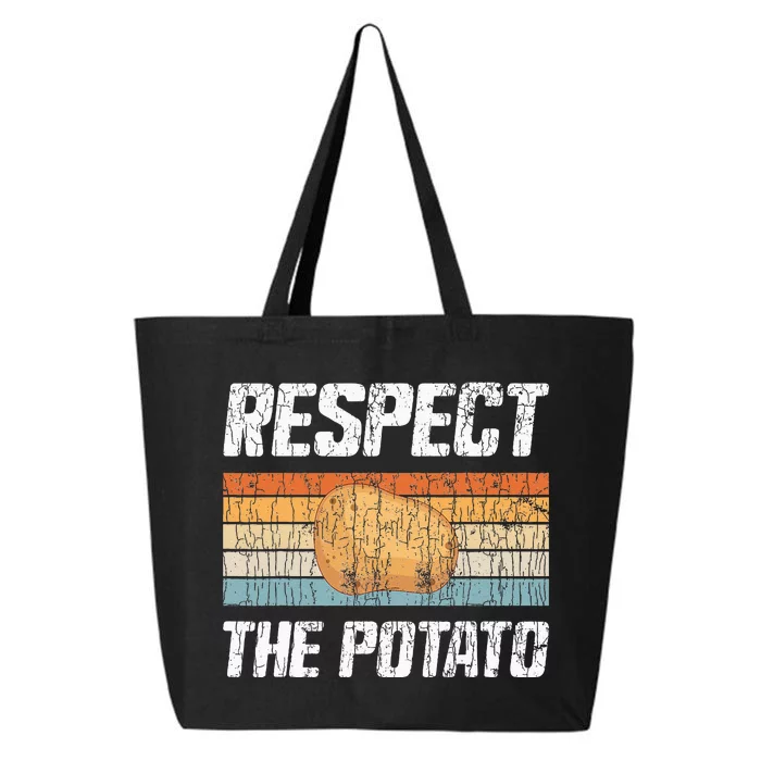 Respect Potato Funny Potatoes Vegetables Chips Eater Graphic 25L Jumbo Tote