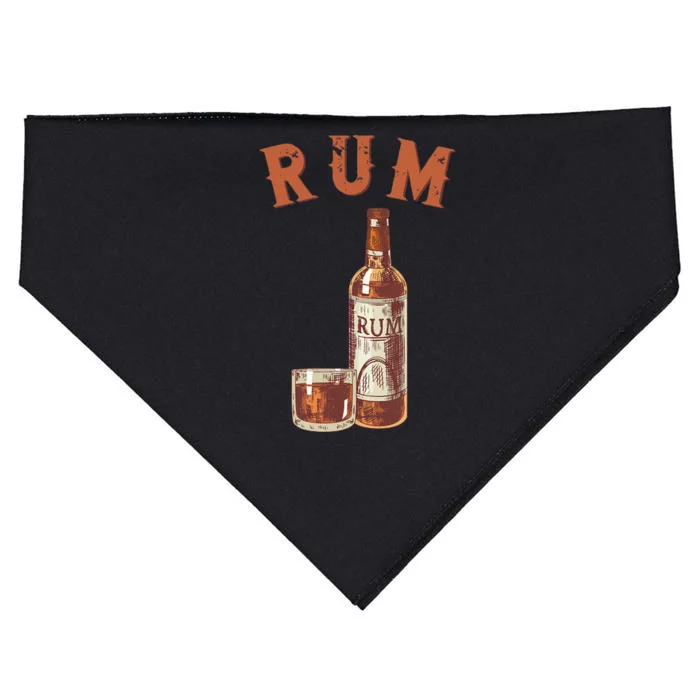 Rum PirateS Favorite Drink Alcoholic Beverage Rum USA-Made Doggie Bandana