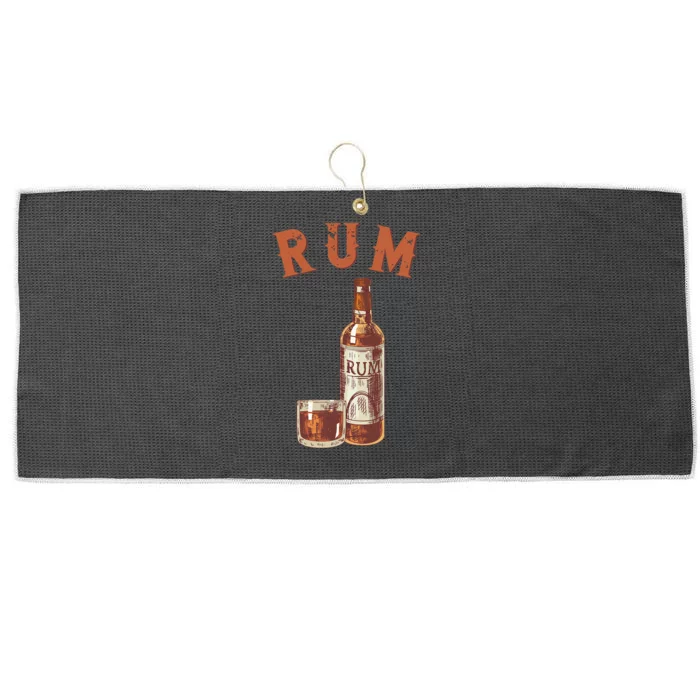 Rum PirateS Favorite Drink Alcoholic Beverage Rum Large Microfiber Waffle Golf Towel